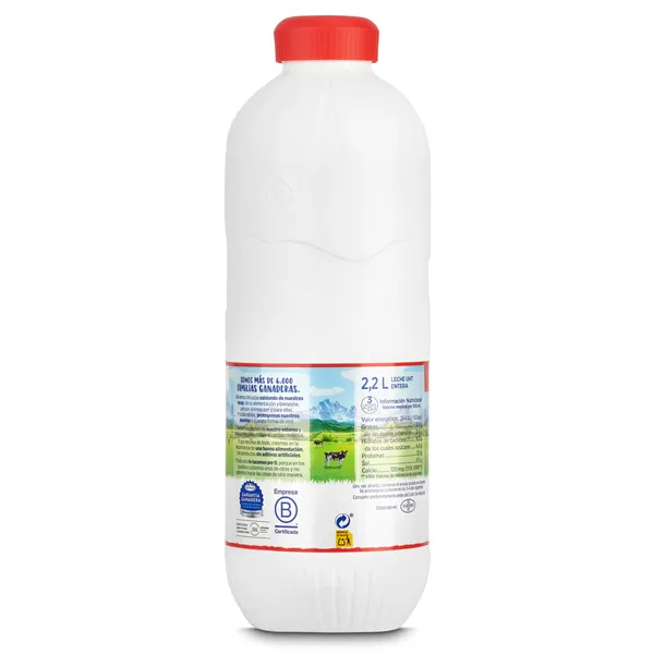 Leche entera Central Lechera Asturiana botella 2.2 L 3