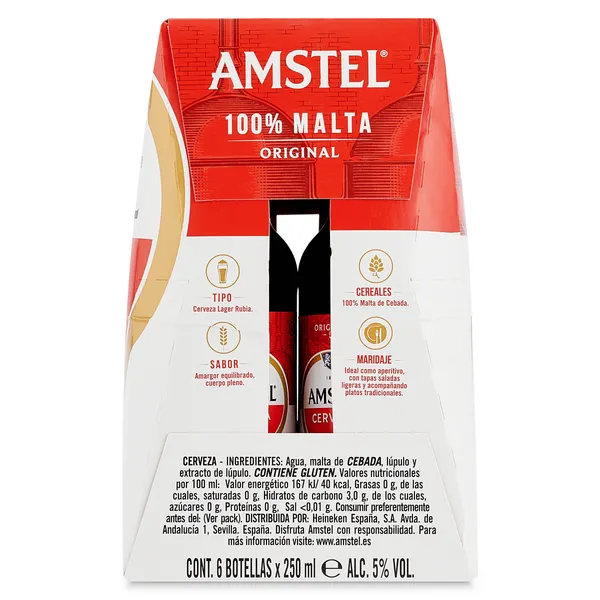 Cerveza Amstel botella 6 x 25 cl 3