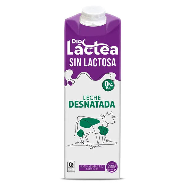 Leche desnatada sin lactosa Dia Láctea 1 L 2