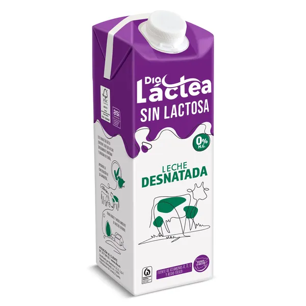 Leche desnatada sin lactosa Dia Láctea 1 L 3