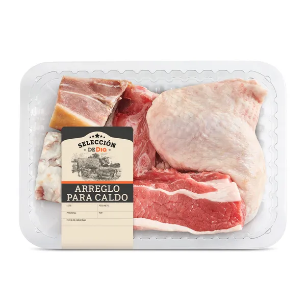 Arreglo para caldo Selección de Dia bandeja 1 Kg aprox. 3