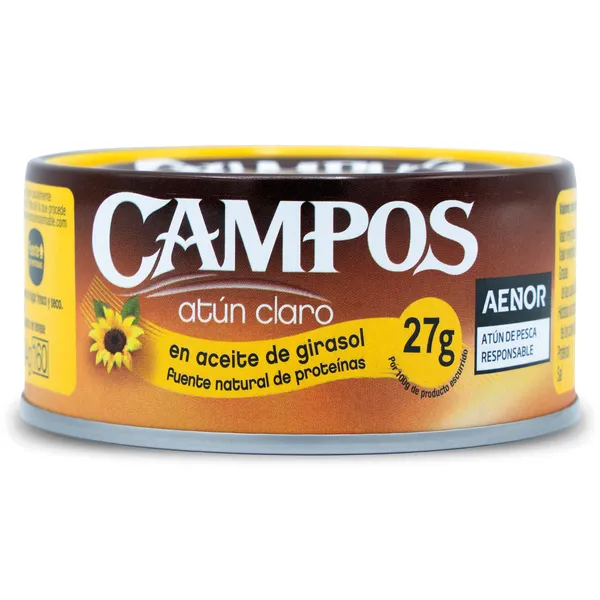 Atún claro en aceite de girasol Campos 104 g 2