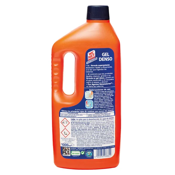 Desatascador de tuberías gel denso WC Net 1 L 3