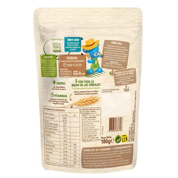 Peque galletas junior Nestlé bolsa 180 g 2