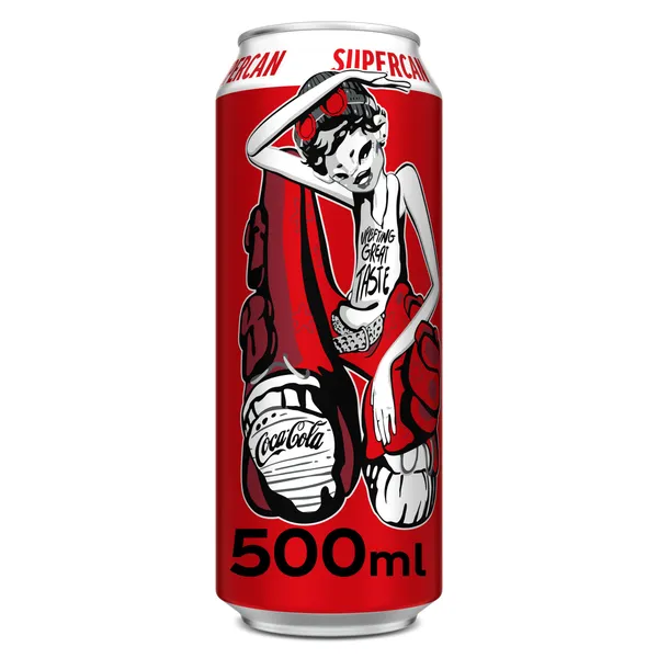 Refresco de cola sabor original Coca-Cola lata 500 ml 2