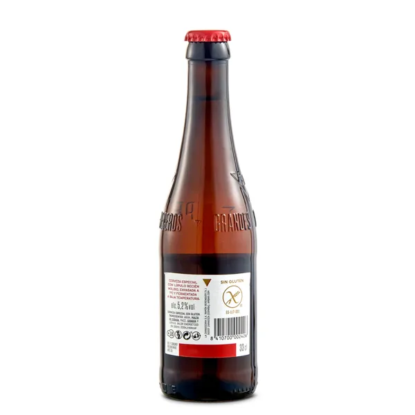 Cerveza sin gluten Ambar 33 cl 2