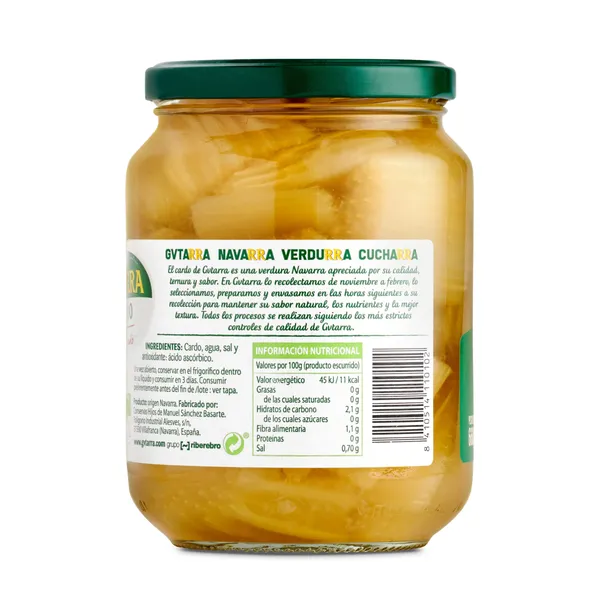 Cardo troceado Gvtarra frasco 400 g 3