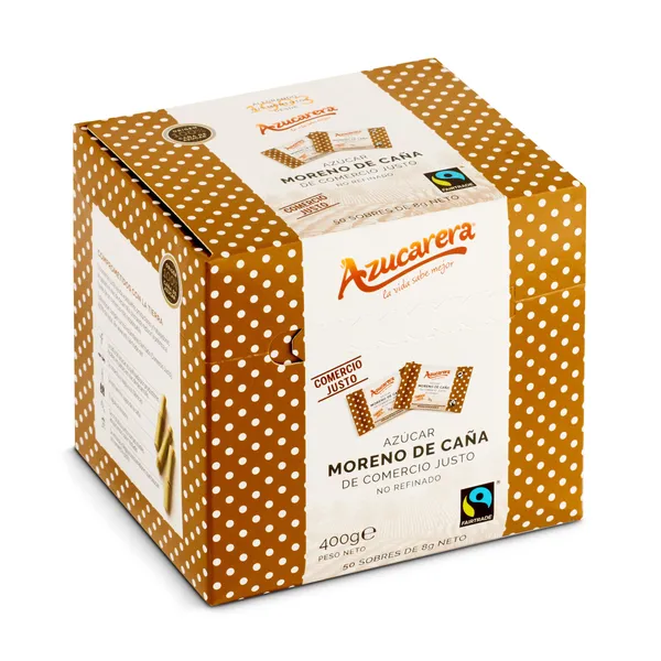 Azúcar moreno de caña en sobres Azucarera 400 g 3
