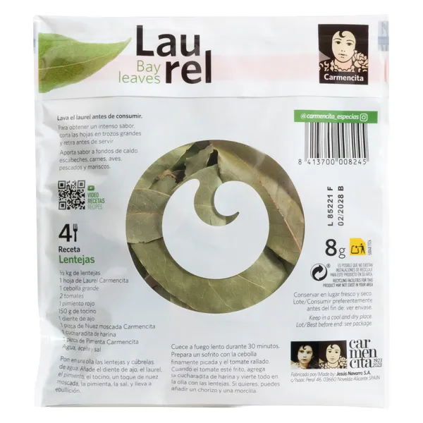 Hojas de laurel Carmencita bolsa 8 g 2