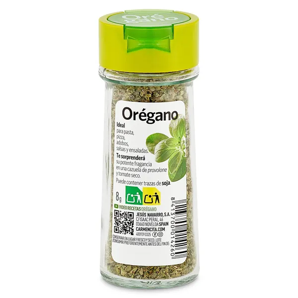 Orégano Carmencita frasco 8 g 2