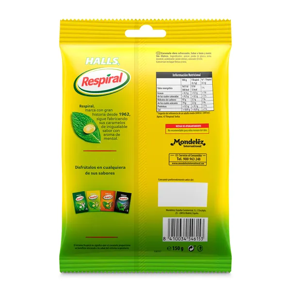 Caramelos de limón y mentol Respiral bolsa 150 g 3