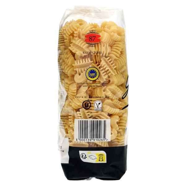 Pasta radiatori Garofalo bolsa 500 g 2