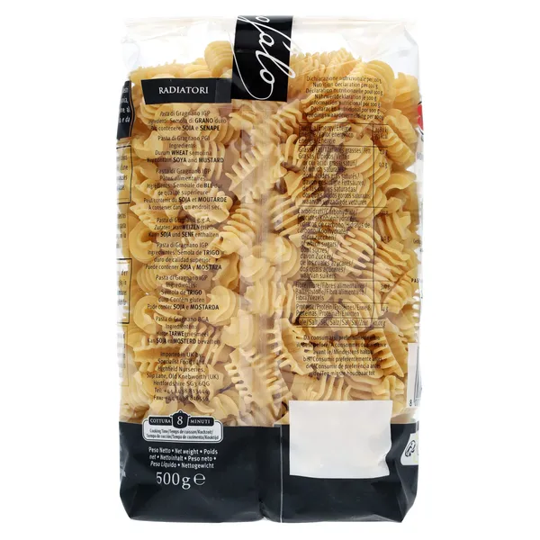 Pasta radiatori Garofalo bolsa 500 g 3