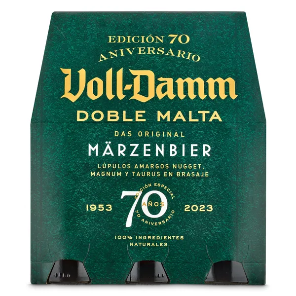 Cerveza doble malta Voll Damm botella 6 x 25 cl 2