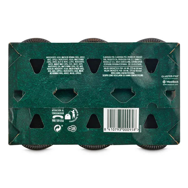 Cerveza doble malta Voll Damm botella 6 x 25 cl 3