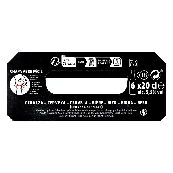 Cerveza Estrella Galicia pack 6 x 20 cl 5