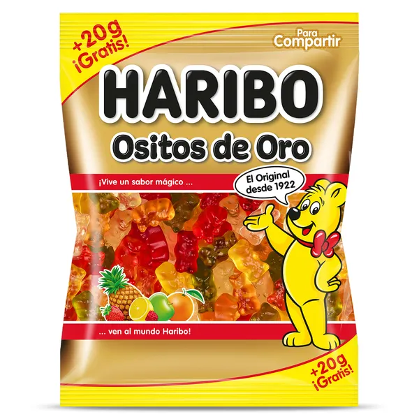 Golosinas ositos de oro Haribo 150 g 2