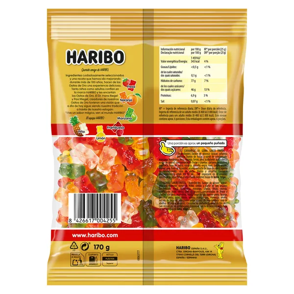 Golosinas ositos de oro Haribo 150 g 3