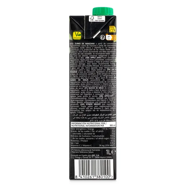 Zumo de manzana Don Simón brik 1 L 4