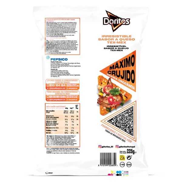 Nachos sabor a queso Doritos bolsa 225 g 2