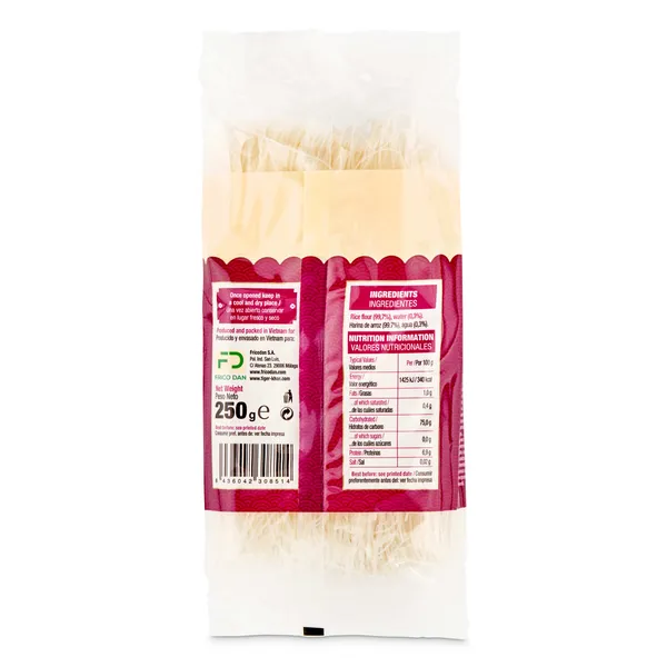 Fideos de arroz vermicelli Tiger Khan 250 g 2