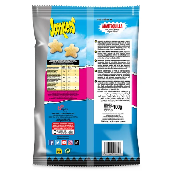 Jumpers sabor mantequilla 100 g 3