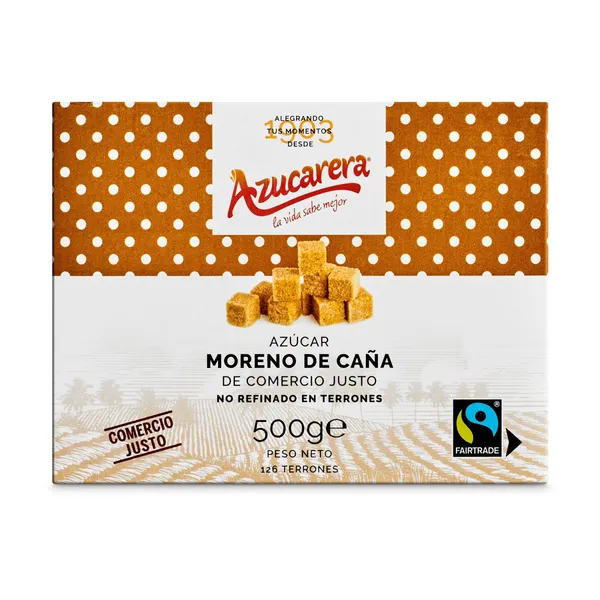 Azúcar moreno integral en terrones Azucarera caja 500 g 2