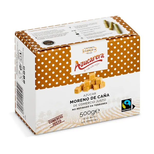 Azúcar moreno integral en terrones Azucarera caja 500 g 3