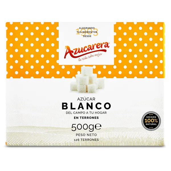 Azúcar blanco en terrones Azucarera caja 500 g 2