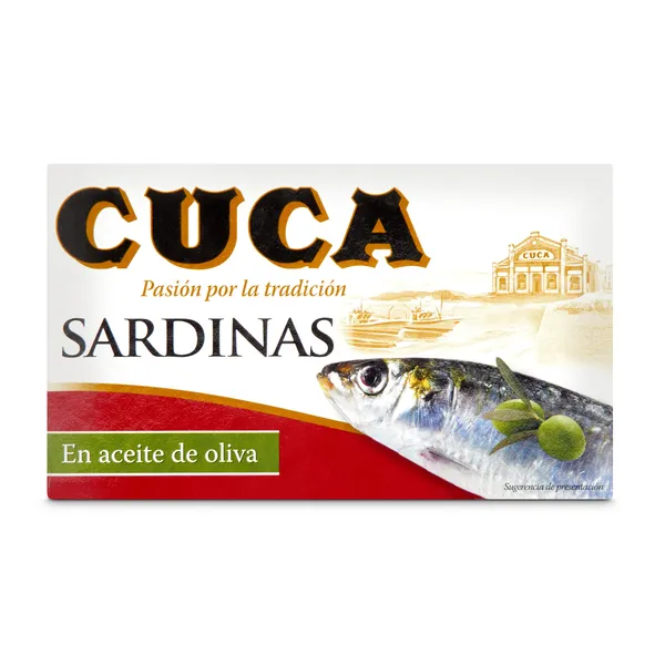 Sardinas en aceite de oliva Cuca lata 85 g 2