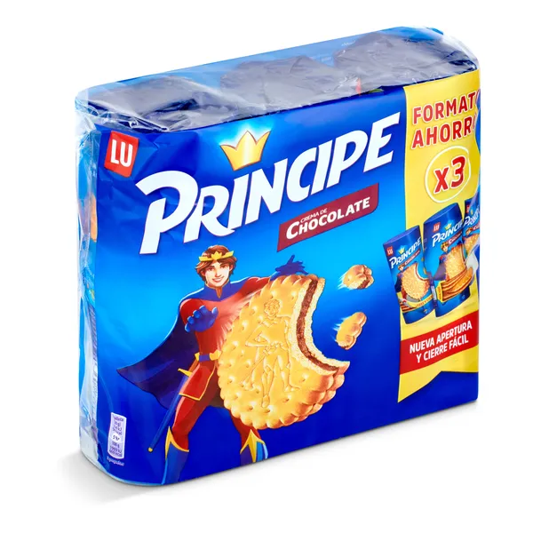 Galleta rellena de crema de chocolate Principe paquete 3 x 300 g 3