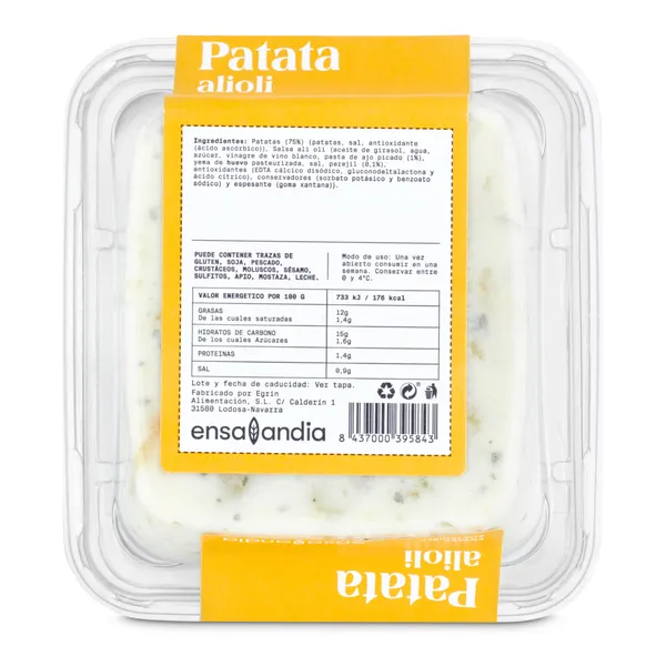 Patatas alioli Ensalandia 250 g 3