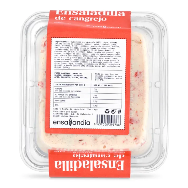 Ensaladilla de cangrejo Ensalandia 250 g 3