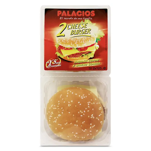Hamburguesa con queso Palacios 2 x 125 g 2