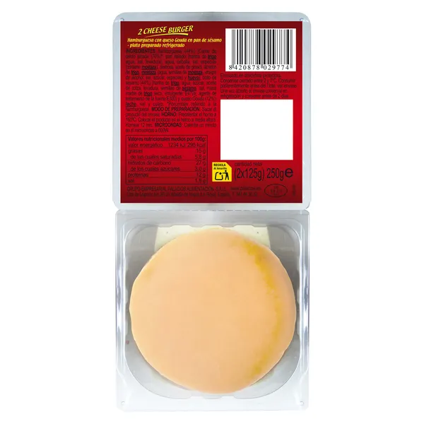 Hamburguesa con queso Palacios 2 x 125 g 3