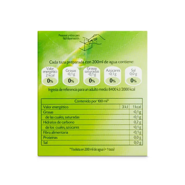 Té verde con jengibre y naranja Pompadour caja 20 unidades 3