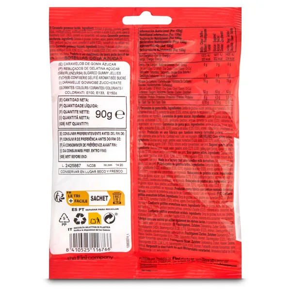 Golosinas jelly cola Fini bolsa 90 g 2