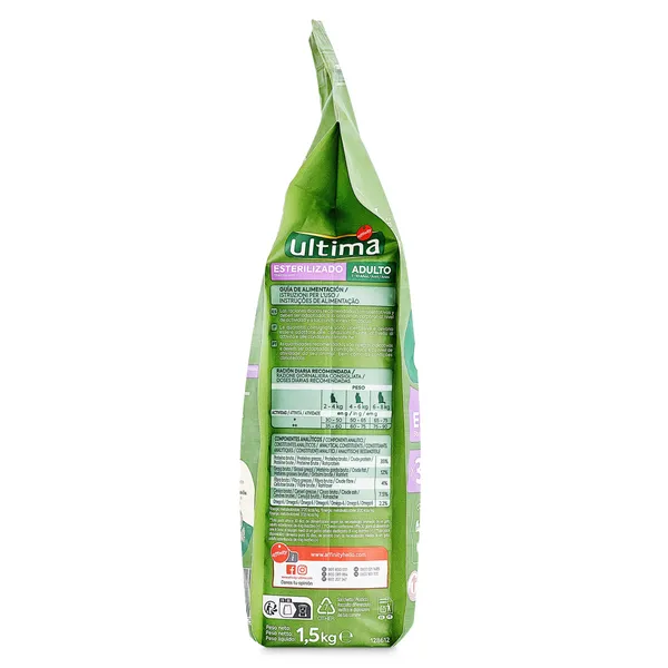 Alimento para gatos esterilizados con salmón Ultima 1.5 Kg 3