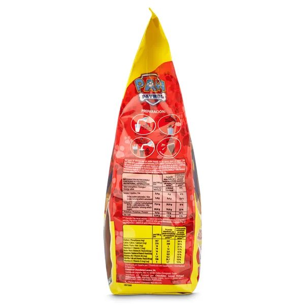 Cacao soluble Patrulla Canina Bombón Sport bolsa 1 Kg 2