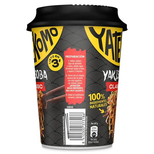 Noodles yakisoba Gallina Blanca Yatekomo 93 g 3
