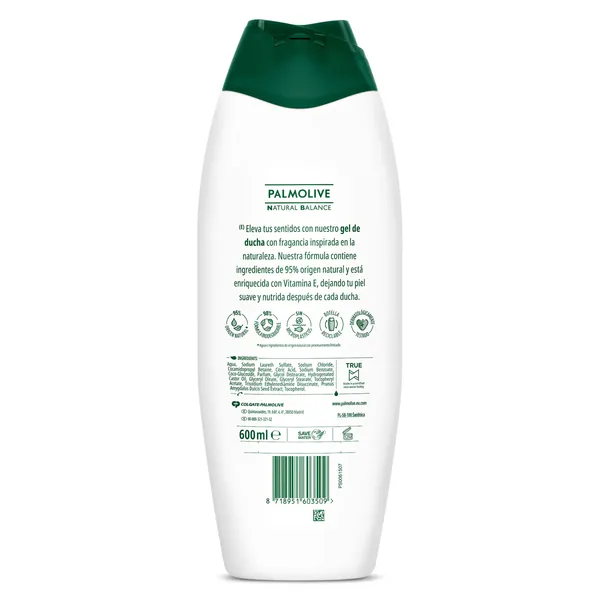 Gel de ducha hidratante Palmolive NB 600 ml 3