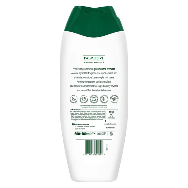 Gel de ducha leche y miel Palmolive NB 600 ml 3