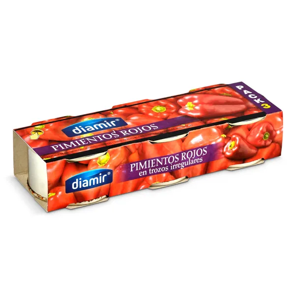 Pimientos rojos Diamir 3 x 60 g 3