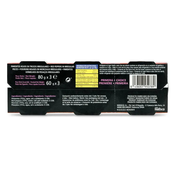 Pimientos rojos Diamir 3 x 60 g 4