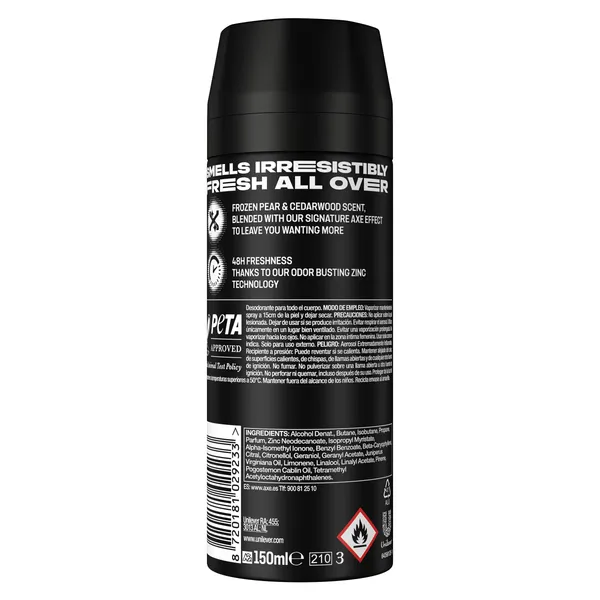 Desodorante black Axe spray 150 ml 2
