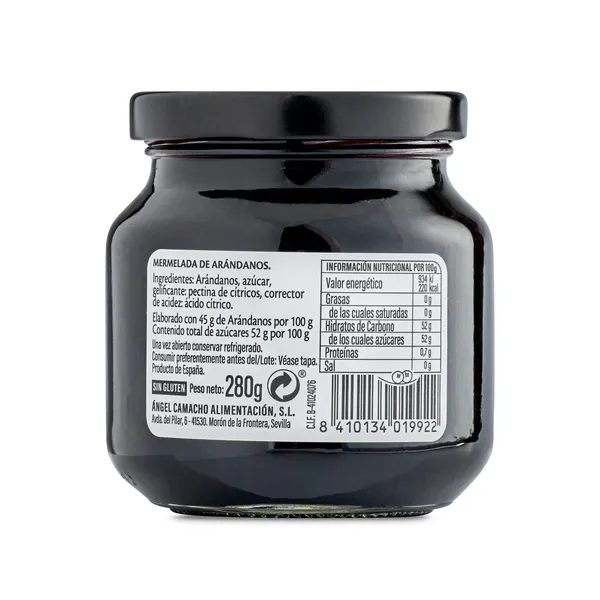 Mermelada de arándanos La vieja fabrica 280 g 3