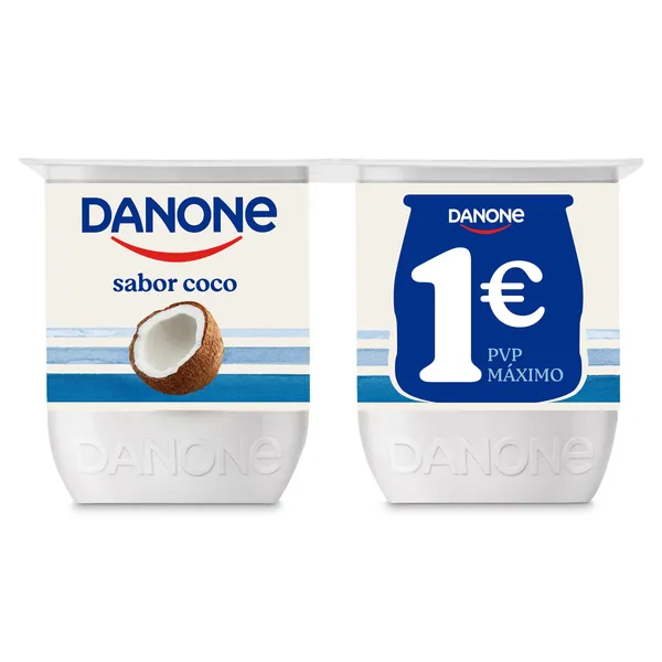 Yogur sabor coco Danone pack 4 x 125 g 2