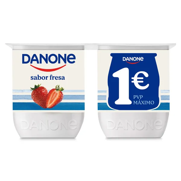 Yogur sabor fresa Danone 4 x 120 g 2