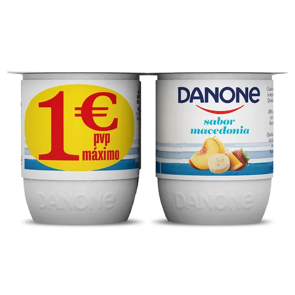 Yogur sabor macedonia Danone pack 4 x 120 g 2