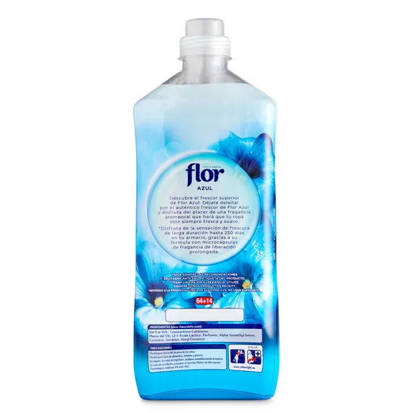 Suavizante concentrado azul Flor botella 78 lavados 2